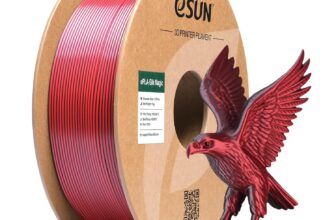 Filamento eSUN PLA Seda Doble-Color (Negro/Rojo) – Solo 11,98 €