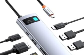 Hub Baseus USB-C 7 en 1 color plata