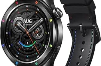 Xiaomi Watch S4 smartwatch en color negro con pantalla AMOLED circular