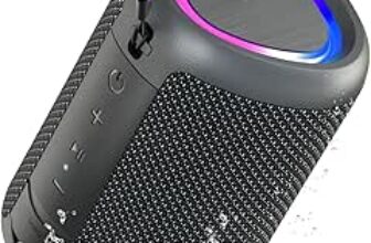 Altavoz Bluetooth UOHHBOE con luces RGB