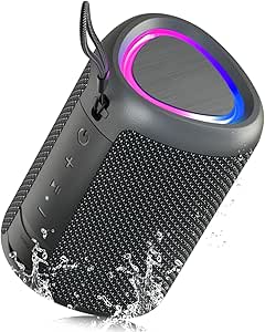 Altavoz Bluetooth UOHHBOE con luces RGB