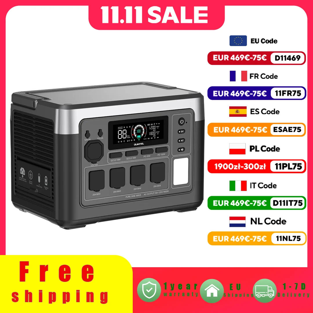 Estación de energía portátil OUKITEL P1000 PLUS