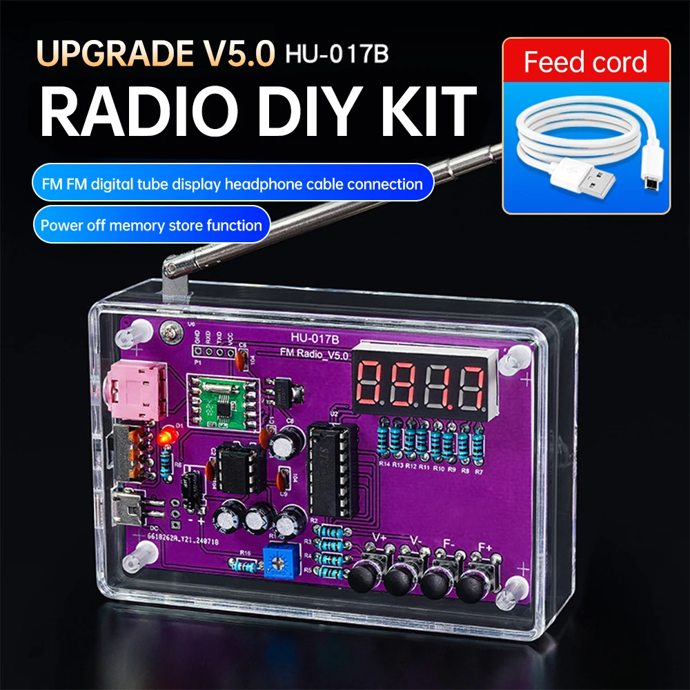 Kit de Radio FM RDA5807S con pantalla LED