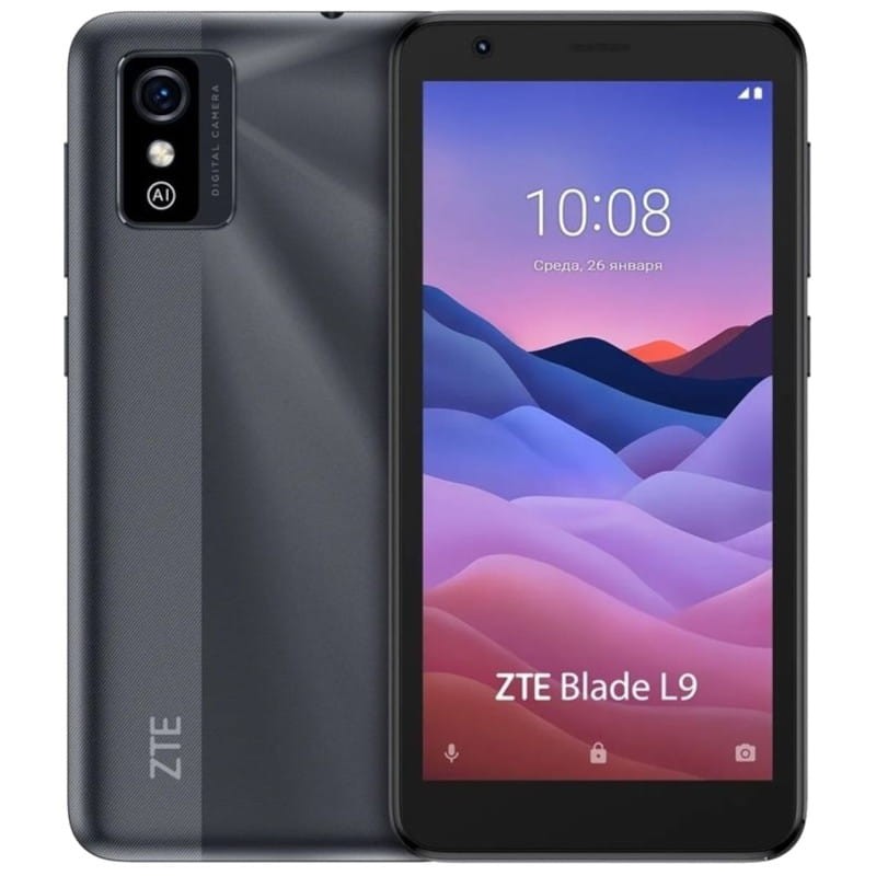 ZTE Blade L9 Gris - Vista frontal