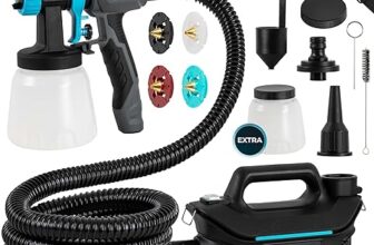 Tilswall Pistola de Pintura Eléctrica Blanca