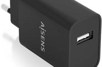 AISENS Cargador USB 10W Alta Eficiencia: Carga Rápida y Segura