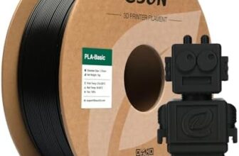 Filamento PLA eSUN negro en carrete de 1kg