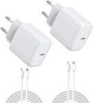 Pack de 2 cargadores USB-C DEESOOCO 25W con cable incluido