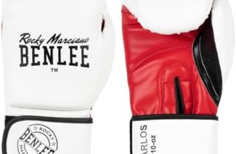 Guantes de boxeo Benlee Rocky Marciano Blanco, Negro y Rojo