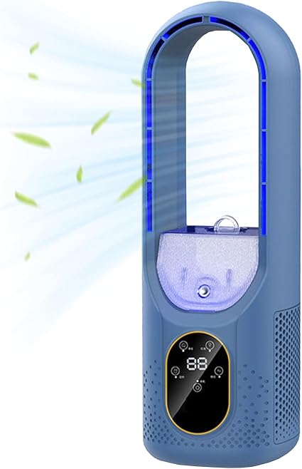 Ventilador de columna QIAKEFE azul