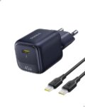 Baseus Cargador USB-C 45W GaN negro con cable