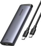 Carcasa SSD M.2 NVMe UGREEN plateada con conector USB-C