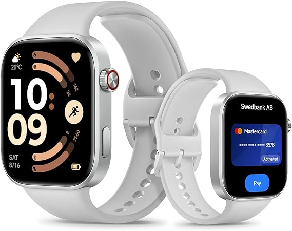 Xiaomi Redmi Watch 6 NFC de color gris en la muñeca