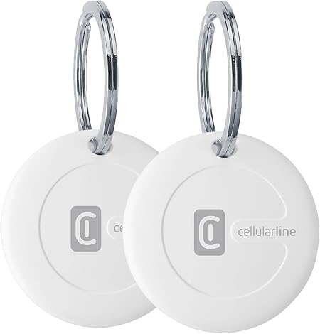Pack de 2 localizadores Cellularline TRACY en color blanco