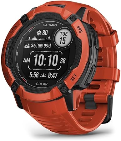 Garmin Instinct 2X Solar en color rojo