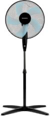 Ventilador de pie Grunkel negro con 5 aspas