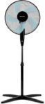 Ventilador de pie Grunkel negro con 5 aspas