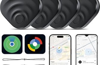Pack de 4 localizadores TIMU Tagigo en color negro