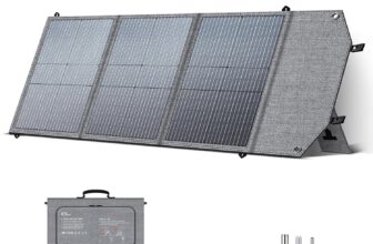 Panel Solar Plegable CTOLITY 100W – Portátil, Impermeable, Alta Eficiencia