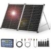 Panel Solar Plegable CTOLITY 100W desplegado en exterior