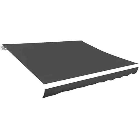 Toldo de lona vidaXL gris antracita