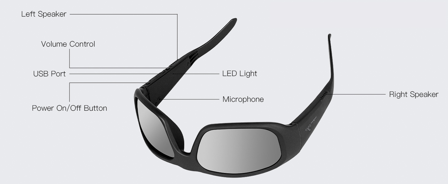 OhO Sunshine Gafas de Sol Bluetooth