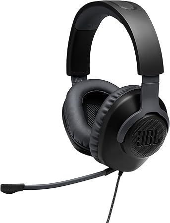 JBL Quantum 100 Gaming Headset - Auriculares negros para gaming
