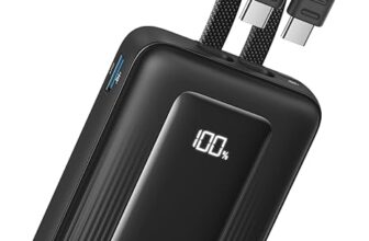 Anker Zolo Power Bank negro con cables integrados
