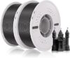 Filamento PLA para Impresora 3D - Paquete de 2 Bobinas - Negro