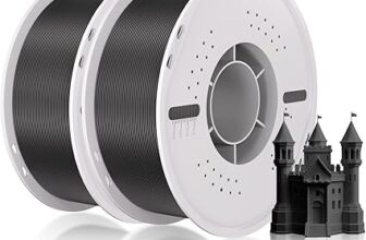 Filamento PLA para Impresora 3D - Paquete de 2 Bobinas - Negro