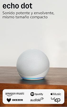 Echo Dot 5ª Generación color blanco glaciar