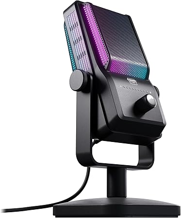 Micrófono CHERRY XTRFY Ngale R negro con iluminación RGB