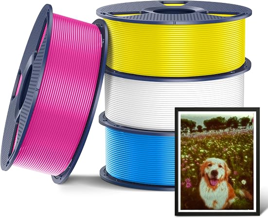Pack de filamento SUNLU PLA+2.0 en colores CMYK