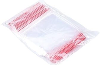 Bolsas con cierre hermético OFFICER PRODUCTS, transparentes, de 25x30 cm