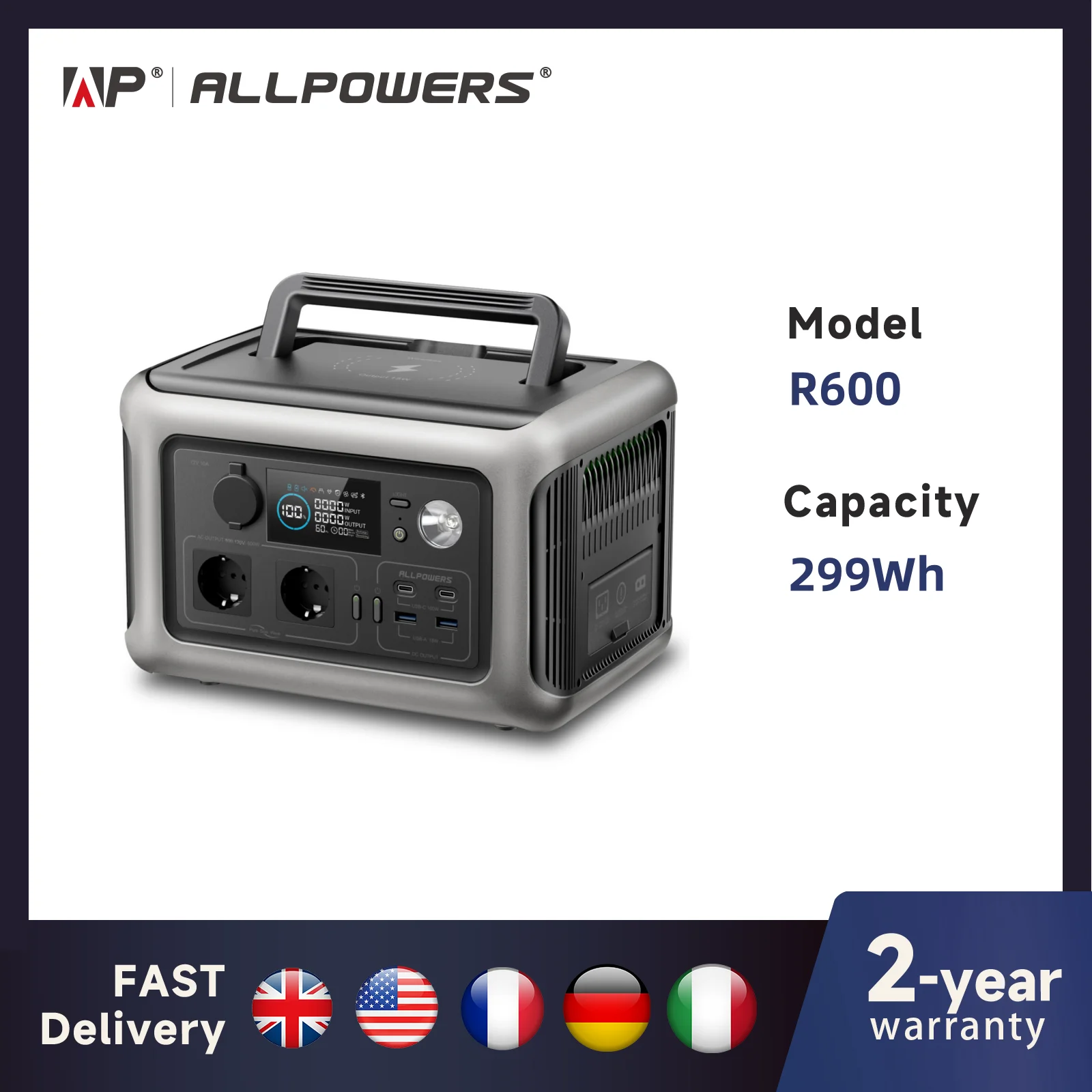 ALLPOWERS Estación de Energía Portátil R600