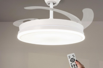Ventilador de Techo M mimotec Olga Blanco con Luz LED Regulable y Motor DC – Precio Histórico