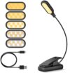 Lámpara de lectura LED recargable con pinza