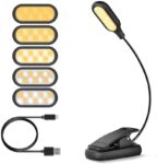 Lámpara de lectura LED recargable con pinza
