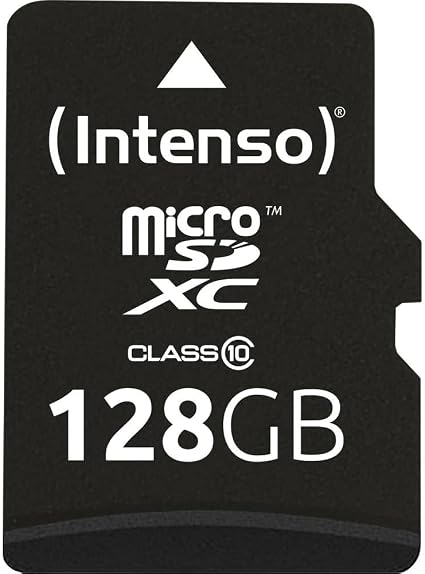 Tarjeta microSD Intenso 128GB con adaptador
