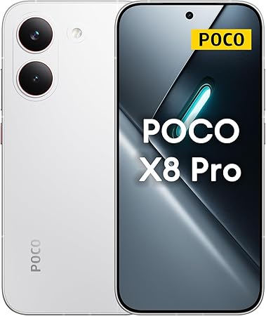 Imagen del POCO X8 Pro 5G en color blanco