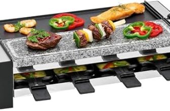 Clatronic RG 3678 Raclette Grill y Piedra 2 en 1