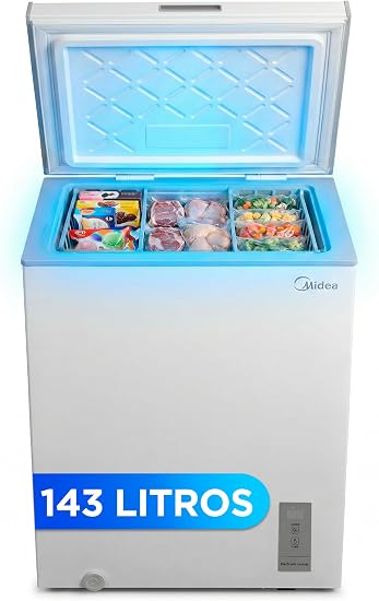 Congelador arcón Midea 143L blanco