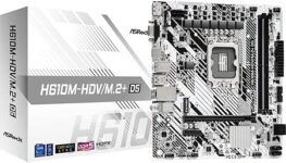 Imagen de la placa base ASRock H610M-HDV/M.2+ DDR5