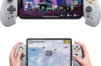 Mando S9 para teléfono móvil y tablet mostrado en diferentes ángulos