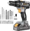Atornillador eléctrico LEEIKOO de 21V color gris