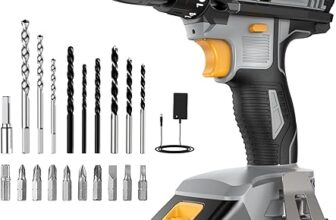 Atornillador eléctrico LEEIKOO de 21V color gris