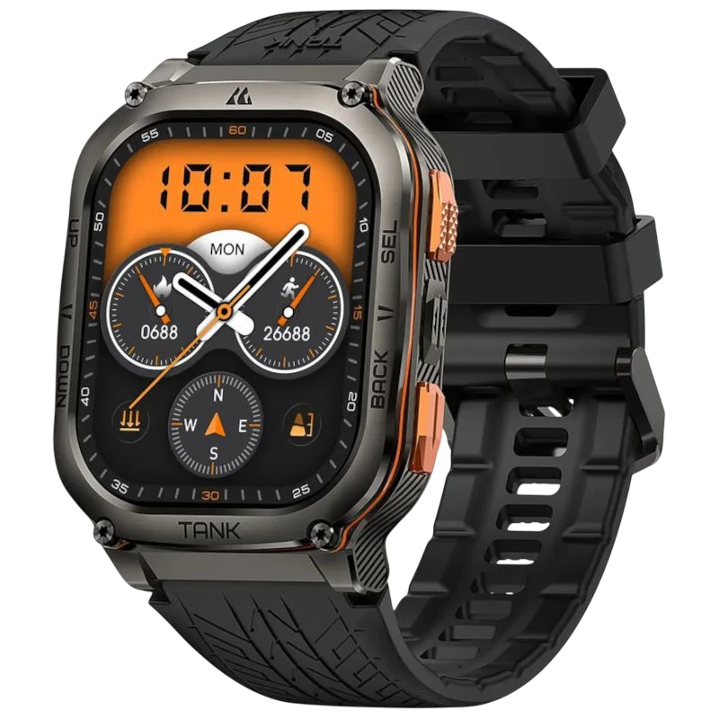 Kospet Tank M3 Ultra Negro - Smartwatch militar