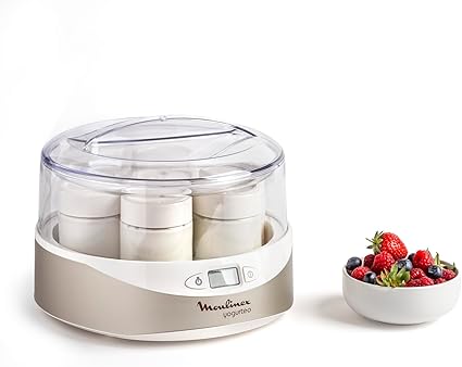 Yogurtera Moulinex Yogurteo con pantalla digital y 7 tarrinas de cristal