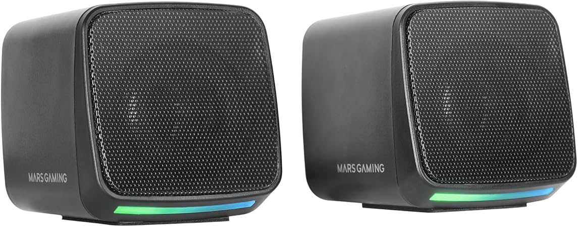 Mars Gaming MS-Pro Altavoces Compactos RGB Negros