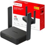 Router 4G LTE Mercusys MB113-4G negro y blanco con antenas plegables